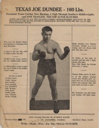 Texas Joe Dundee boxer