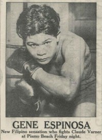 Gene Espinosa boxer